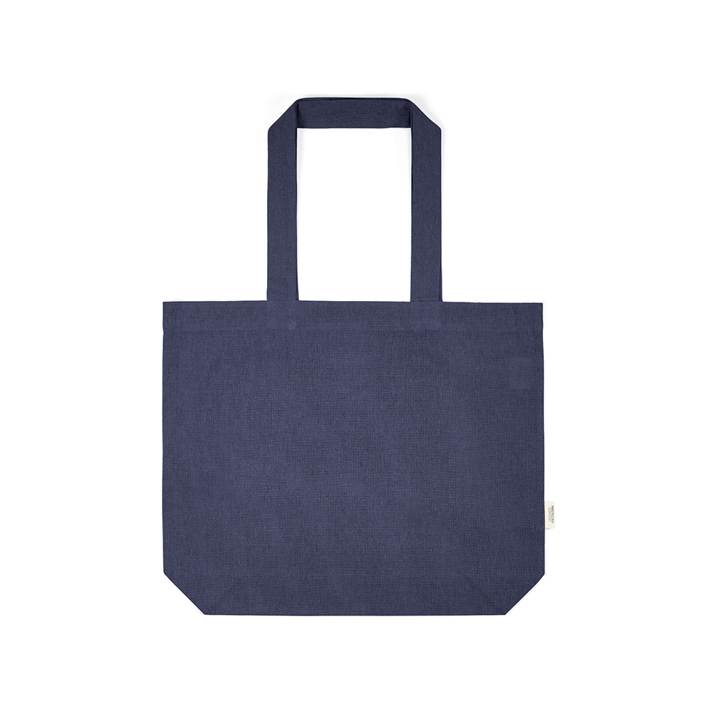 Sac cabas coton recyclé 180g prommotionel Kilimanjaro Bleu marine